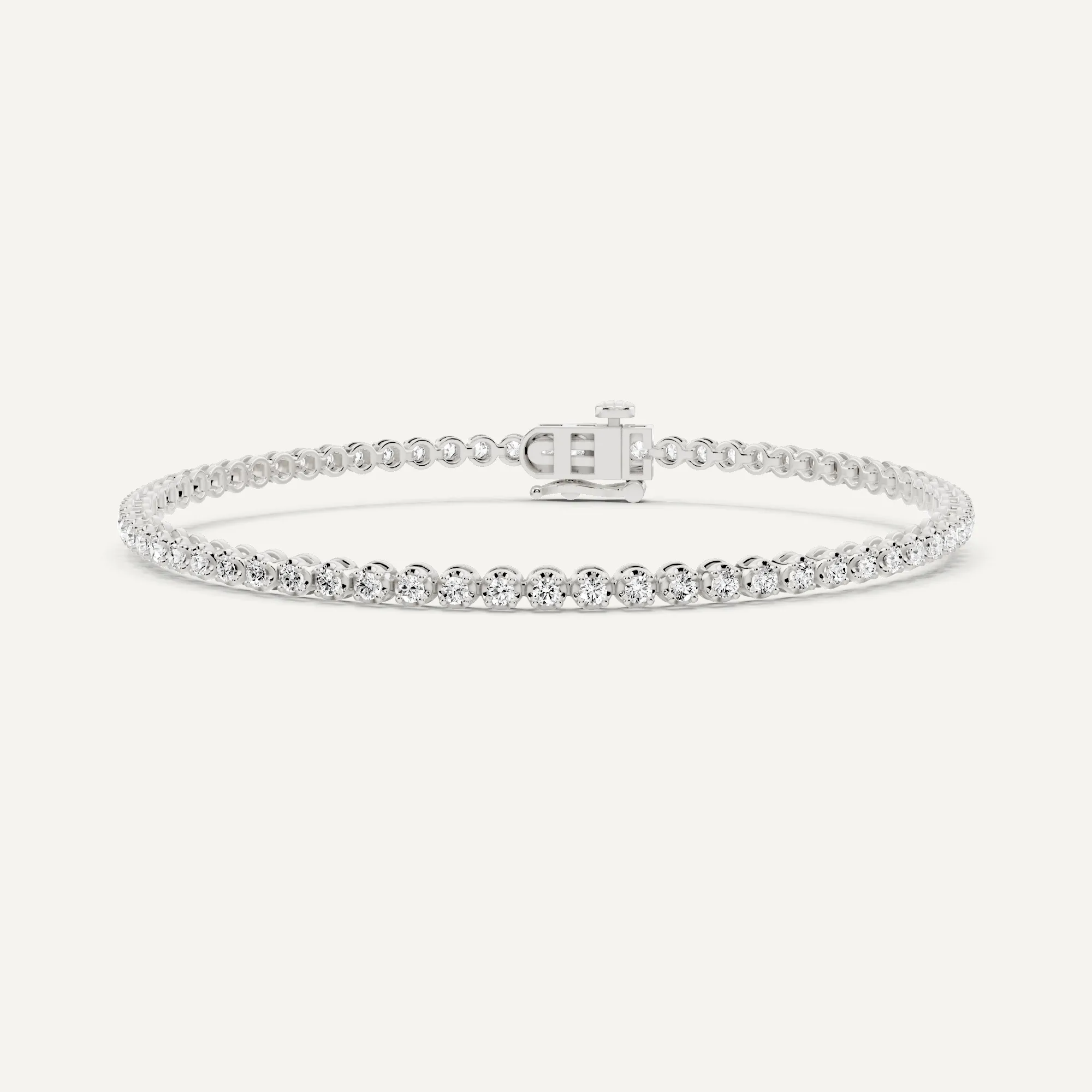 1 ctw Round Diamond Four Prong Petite Tennis Bracelet