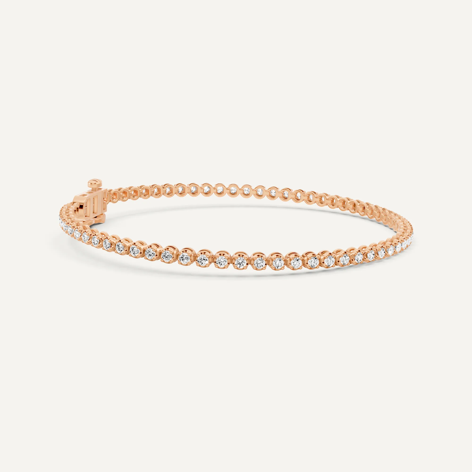 1 ctw Round Diamond Four Prong Petite Tennis Bracelet