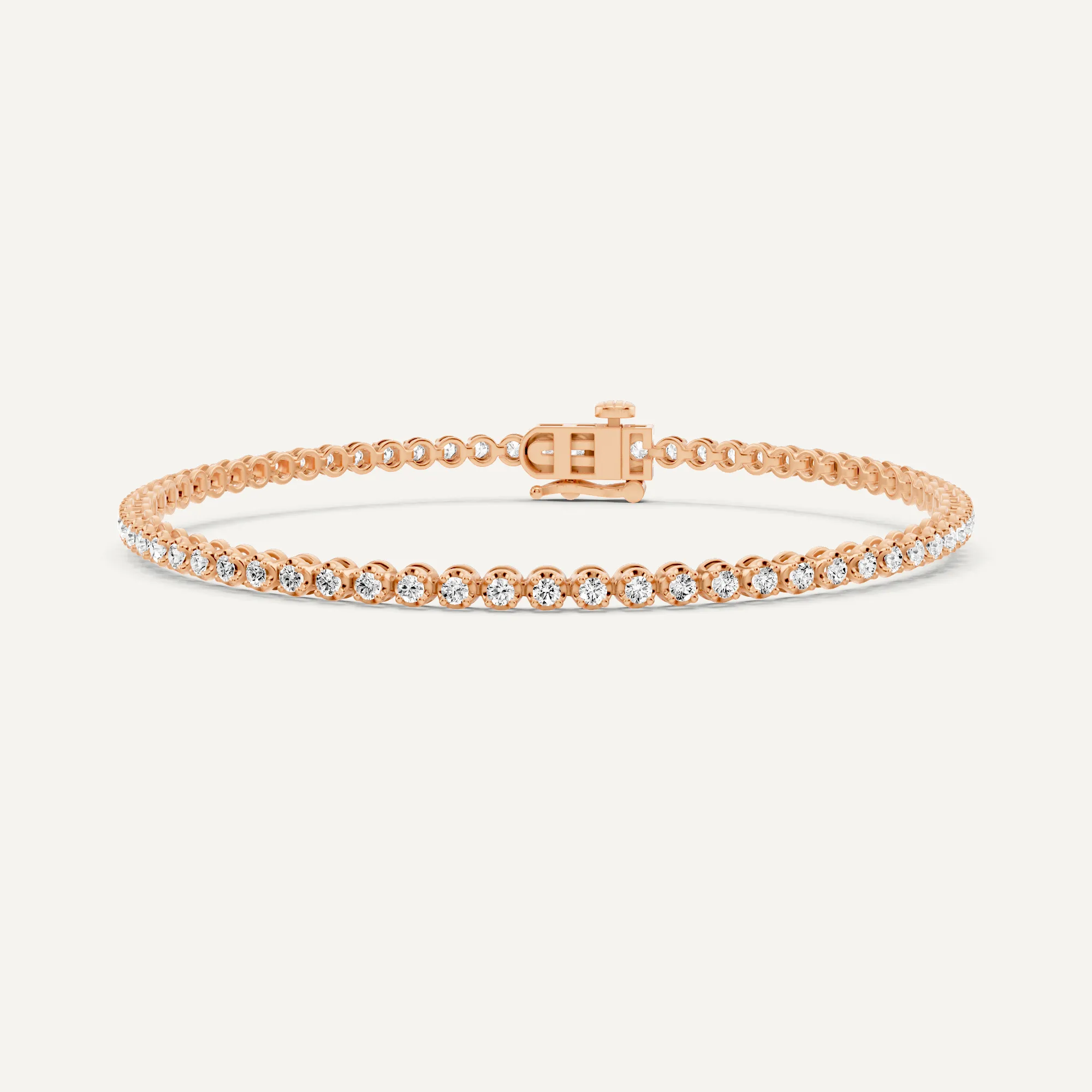 1 ctw Round Diamond Four Prong Petite Tennis Bracelet