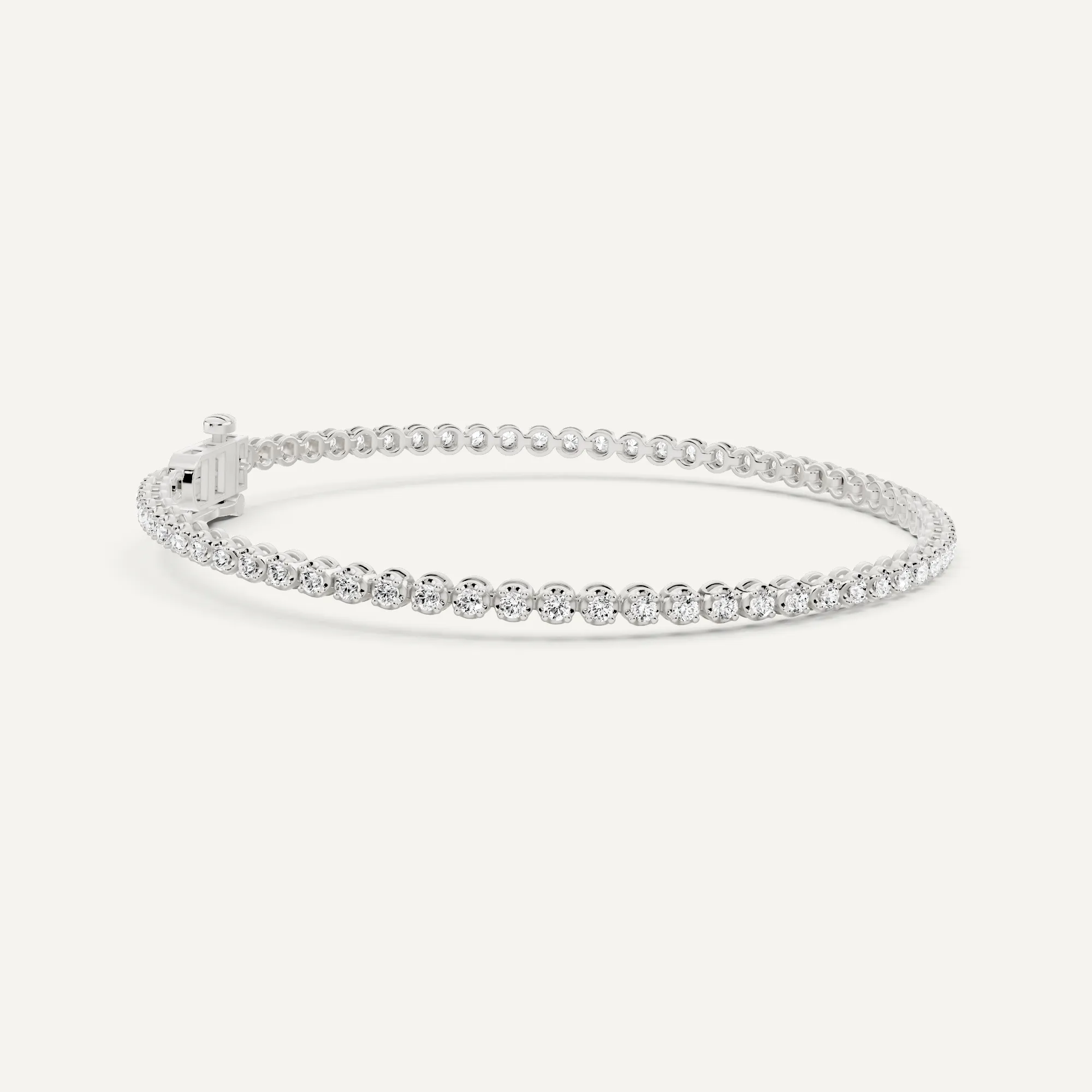 1 ctw Round Diamond Four Prong Petite Tennis Bracelet