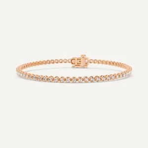 1 ctw Round Diamond Four Prong Petite Tennis Bracelet
