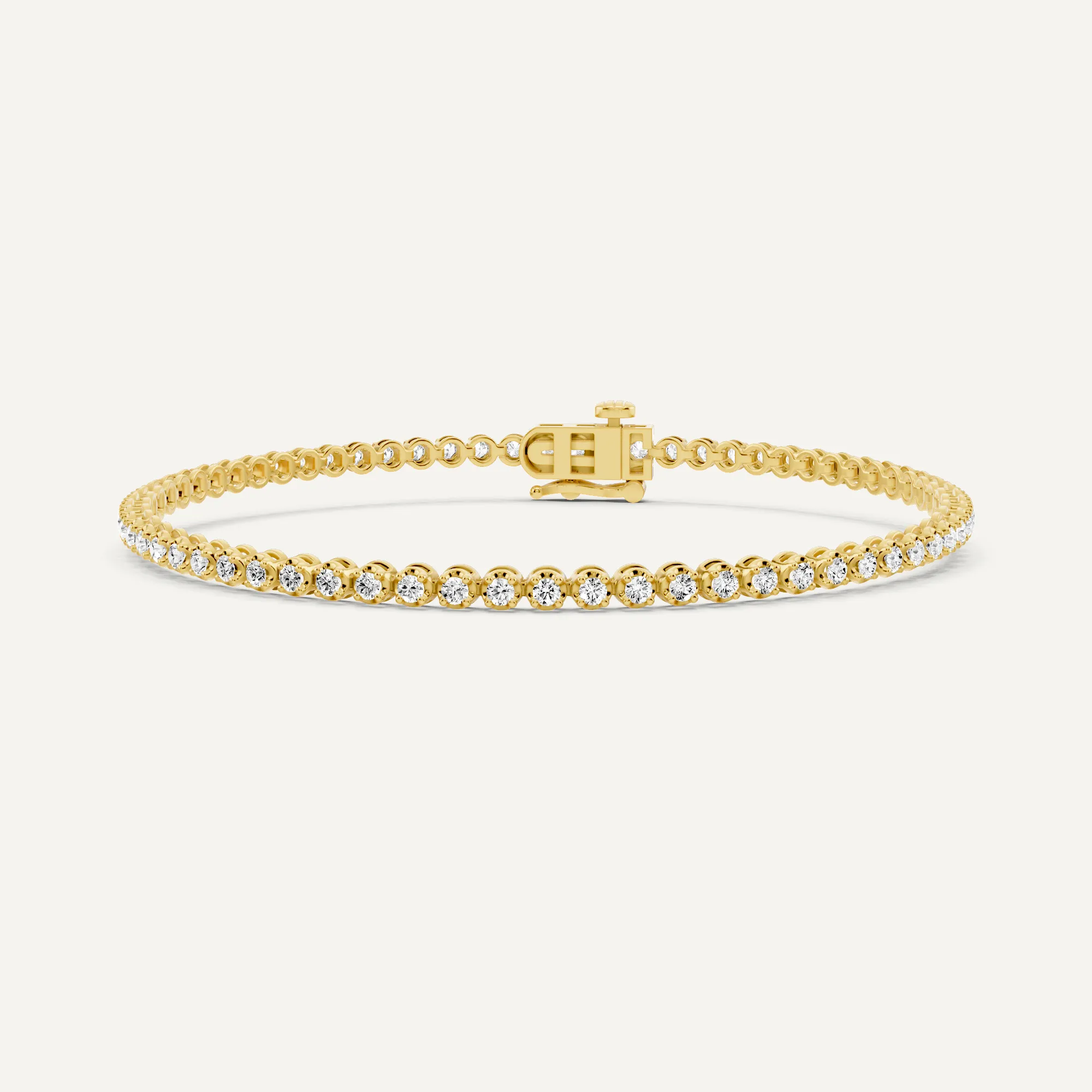 1 ctw Round Diamond Four Prong Petite Tennis Bracelet
