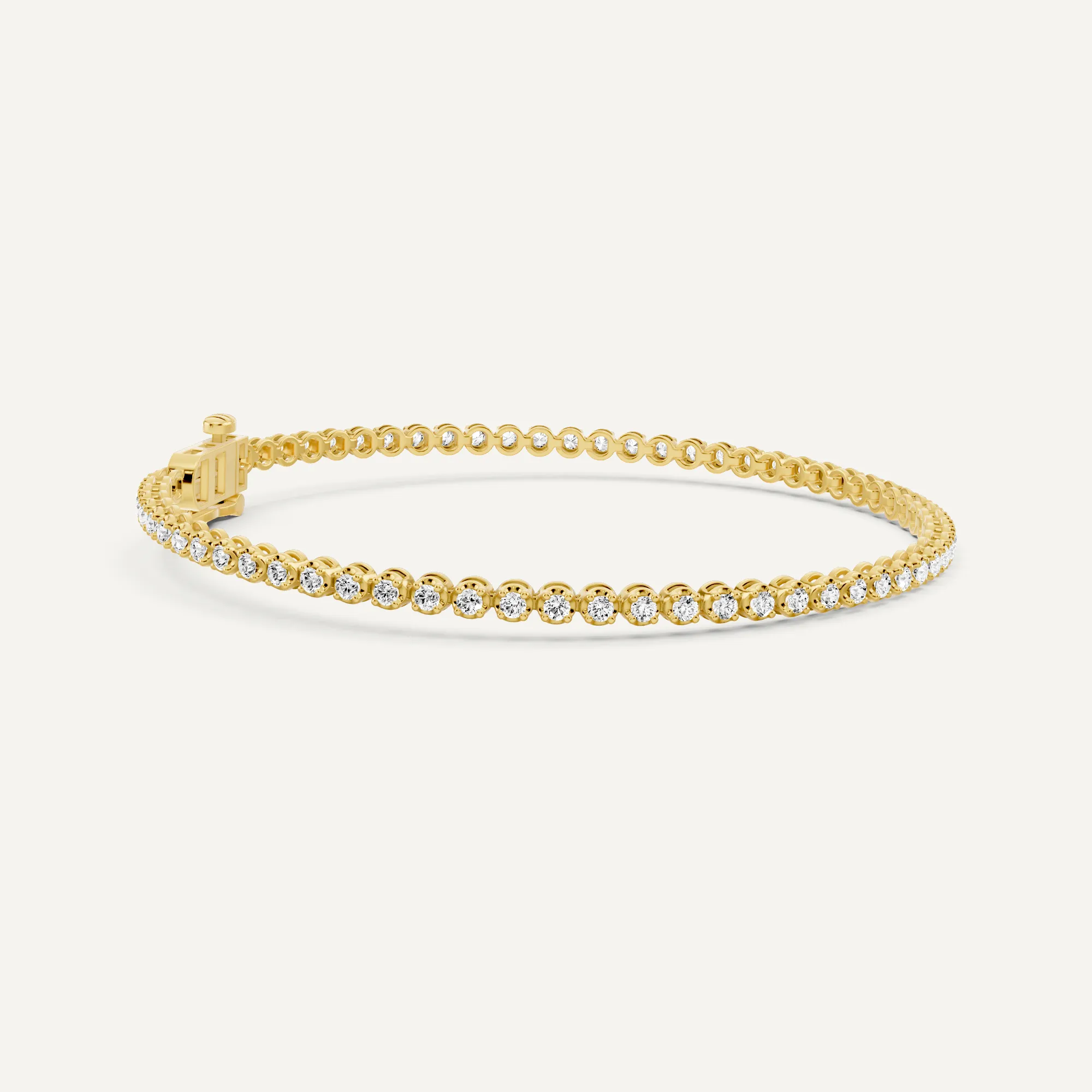 1 ctw Round Diamond Four Prong Petite Tennis Bracelet