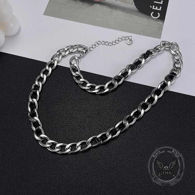 10mm Minimalist Stainless Steel Cuban Chain Necklace