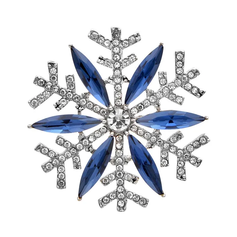 2 Styles Avaibale Rhinestone Snowflake Brooch
