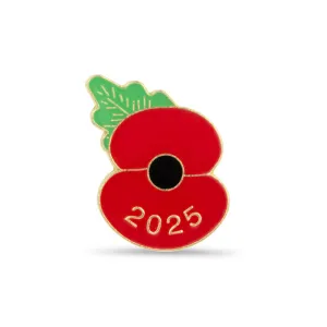 2025 Dated Poppy Lapel Pin - £3