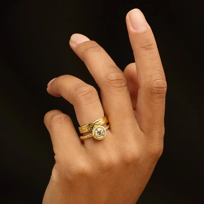 Aeon Ring, Light Yellow Diamond, 14kt Yellow Gold