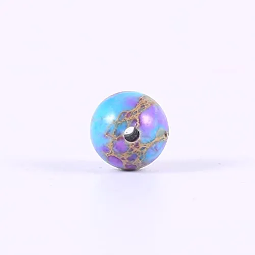 ALZLDYS Bicolor Imperial Jasper Beads 87pcs 4mm Stone Beading Loose Gemstones Hole Size 1mm DIY Smooth Bead for Bracelet Necklace Earrings Jewelry Making