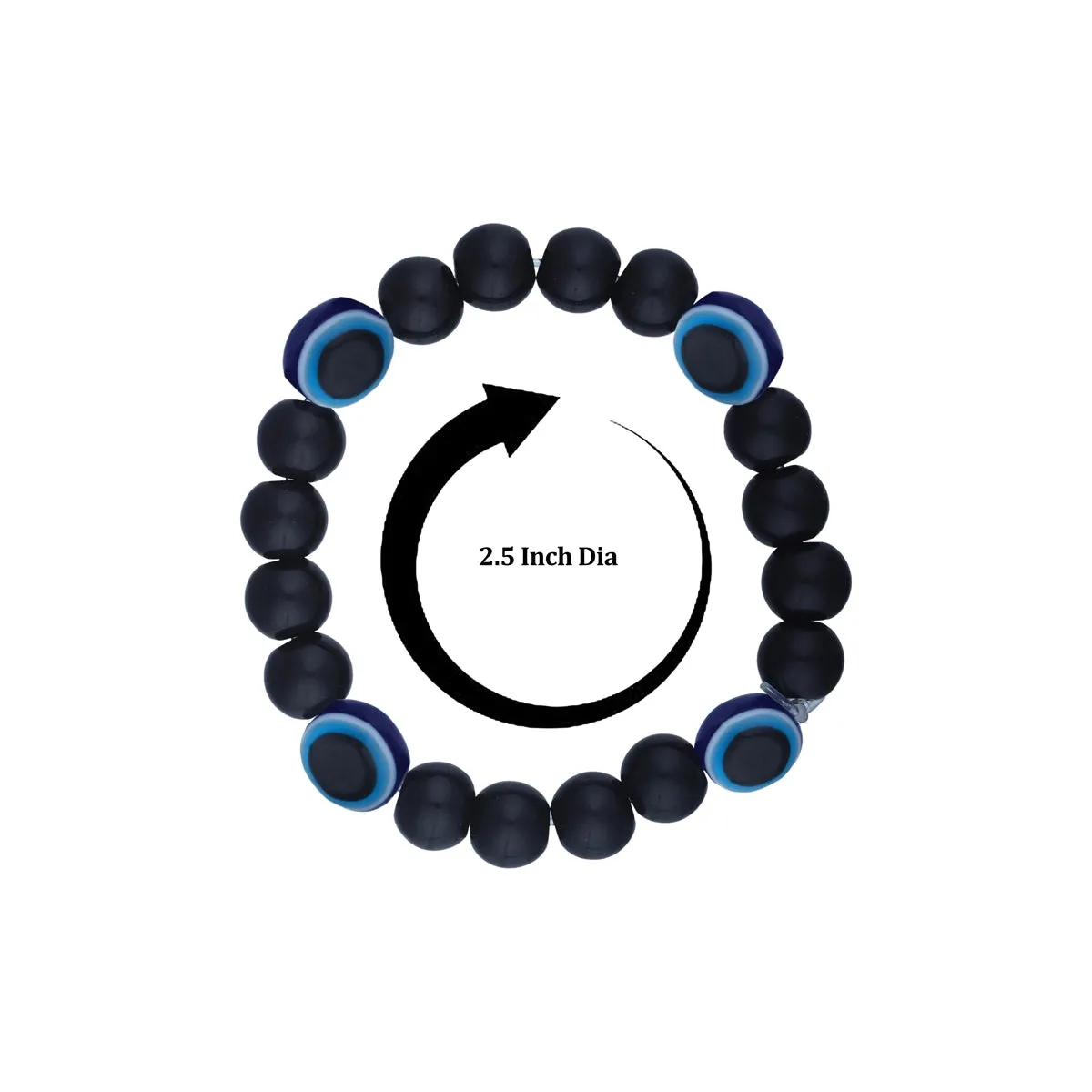 Bracelet - 2.5 Inches | Elastic Hand Band for Men & Women
