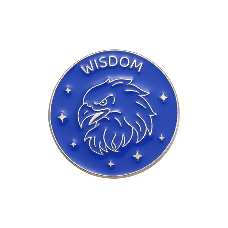 Cartoon Style Cowboy Style Animal Round Letter Alloy Stamping Stoving Varnish Plating Unisex Brooches
