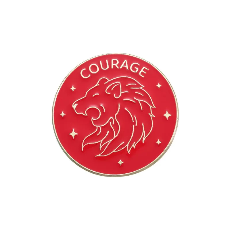 Cartoon Style Cowboy Style Animal Round Letter Alloy Stamping Stoving Varnish Plating Unisex Brooches