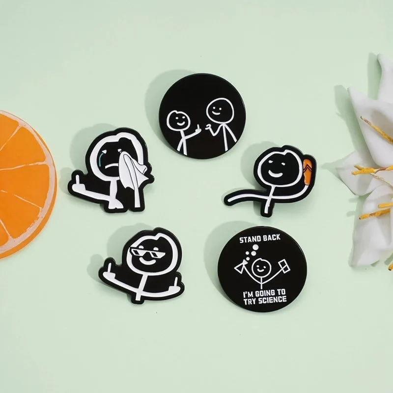 Cartoon Style Cute Cartoon Letter Alloy Stamping Stoving Varnish Plating Unisex Brooches