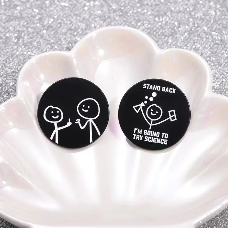Cartoon Style Cute Cartoon Letter Alloy Stamping Stoving Varnish Plating Unisex Brooches