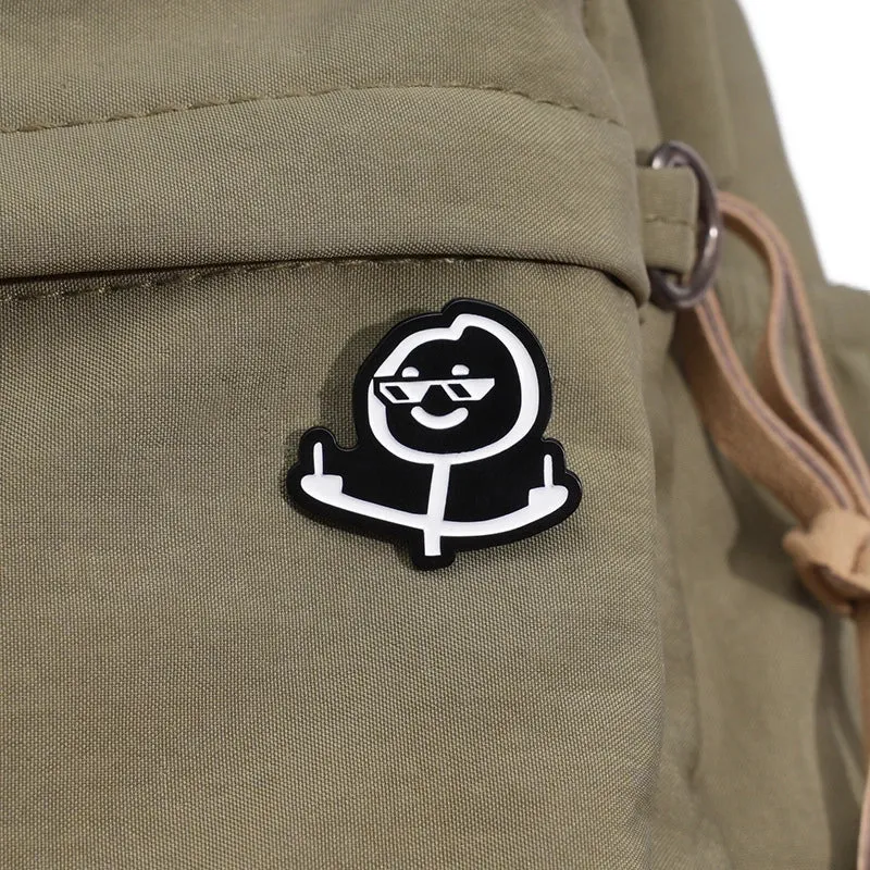 Cartoon Style Cute Cartoon Letter Alloy Stamping Stoving Varnish Plating Unisex Brooches