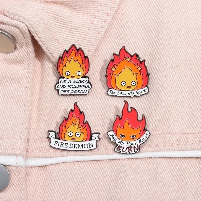 Cartoon Style Cute Cowboy Style Letter Flame Alloy Stamping Stoving Varnish Plating Unisex Brooches