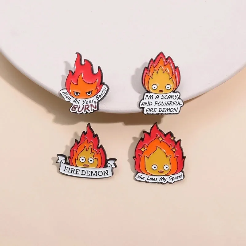 Cartoon Style Cute Cowboy Style Letter Flame Alloy Stamping Stoving Varnish Plating Unisex Brooches