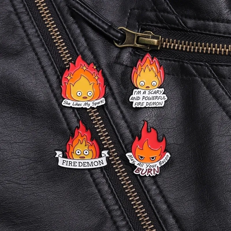 Cartoon Style Cute Cowboy Style Letter Flame Alloy Stamping Stoving Varnish Plating Unisex Brooches