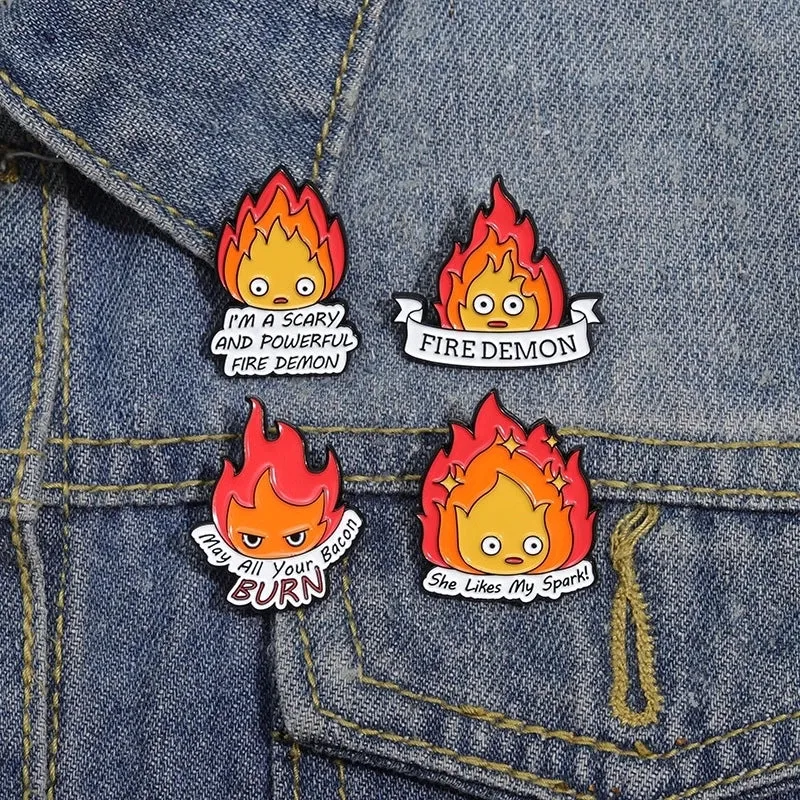 Cartoon Style Cute Cowboy Style Letter Flame Alloy Stamping Stoving Varnish Plating Unisex Brooches