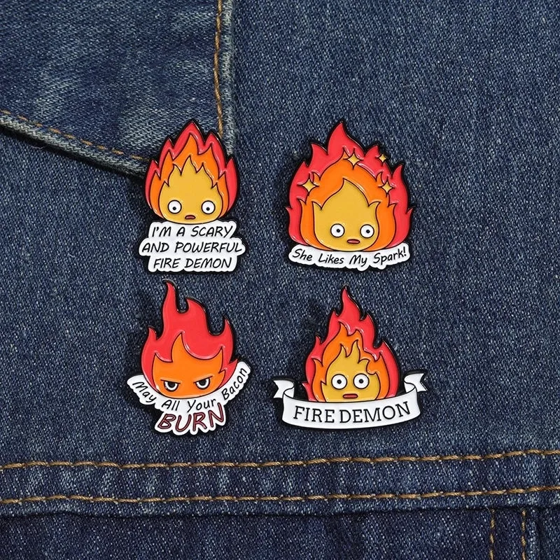Cartoon Style Cute Cowboy Style Letter Flame Alloy Stamping Stoving Varnish Plating Unisex Brooches