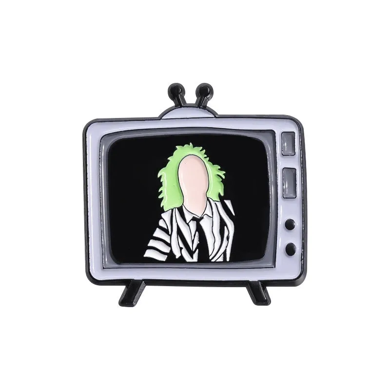 Cartoon Style Cute Cowboy Style Television Alloy Stamping Stoving Varnish Plating Unisex Brooches