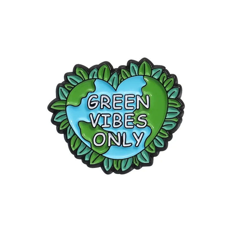 Cartoon Style Cute Earth Letter Plant Alloy Stamping Stoving Varnish Plating Unisex Brooches
