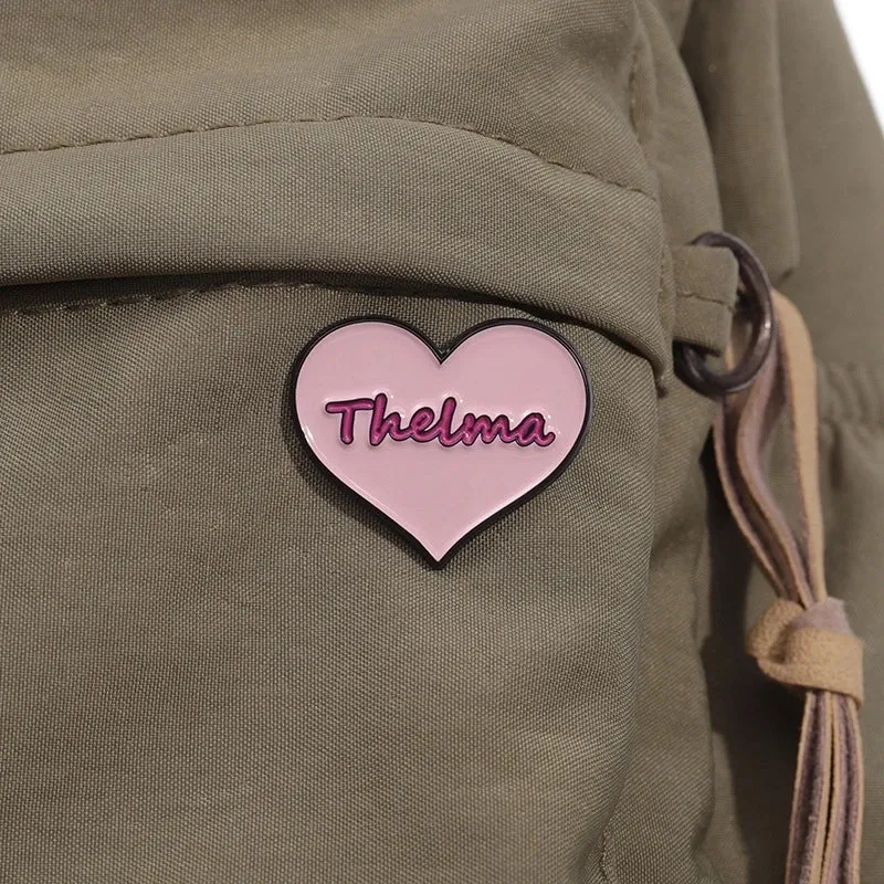 Cartoon Style Sweet Letter Heart Shape Alloy Stamping Stoving Varnish Plating Unisex Brooches