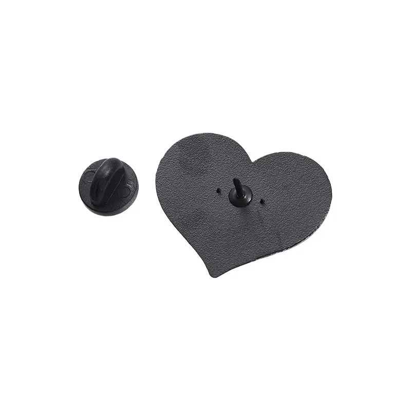 Cartoon Style Sweet Letter Heart Shape Alloy Stamping Stoving Varnish Plating Unisex Brooches