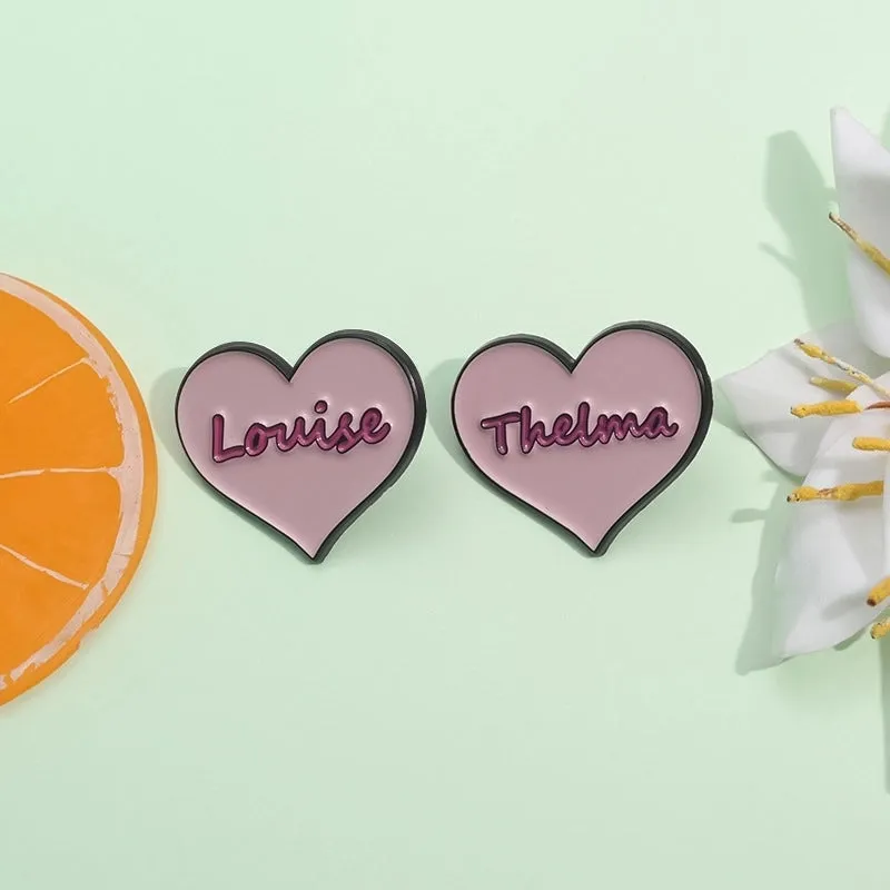Cartoon Style Sweet Letter Heart Shape Alloy Stamping Stoving Varnish Plating Unisex Brooches