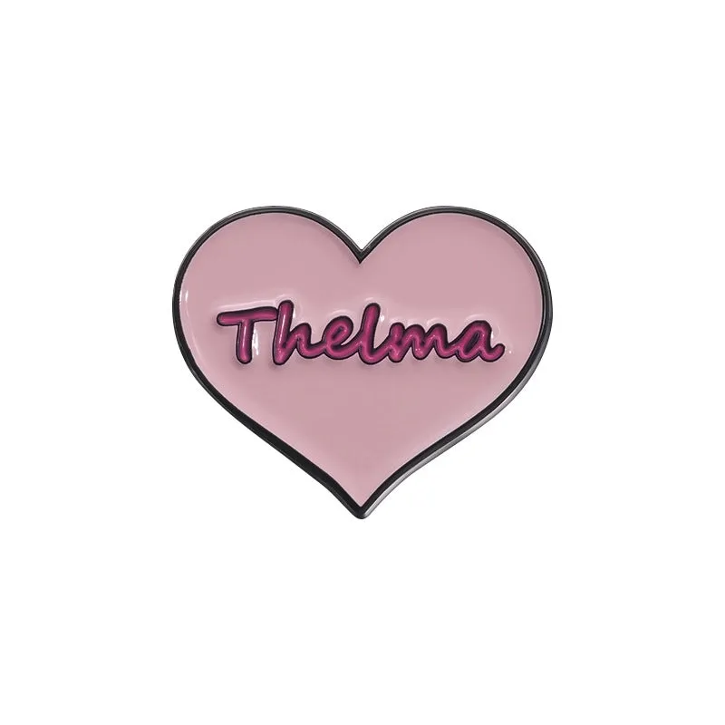 Cartoon Style Sweet Letter Heart Shape Alloy Stamping Stoving Varnish Plating Unisex Brooches