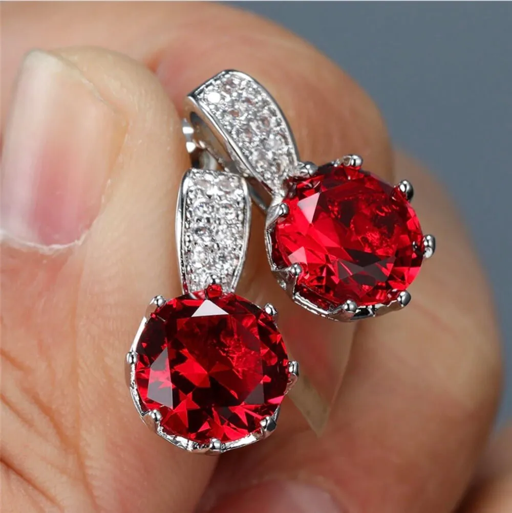 Classic Diamante Crystal Women's Stud Earrings