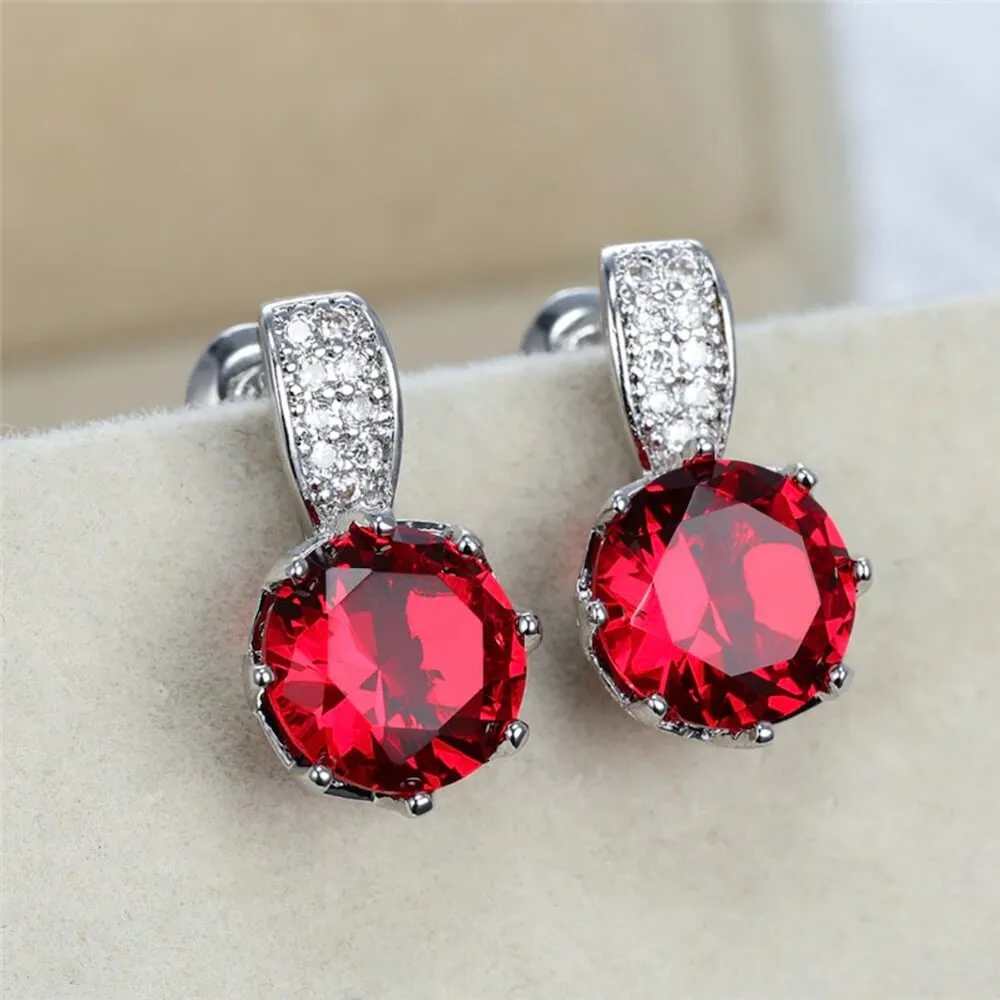Classic Diamante Crystal Women's Stud Earrings