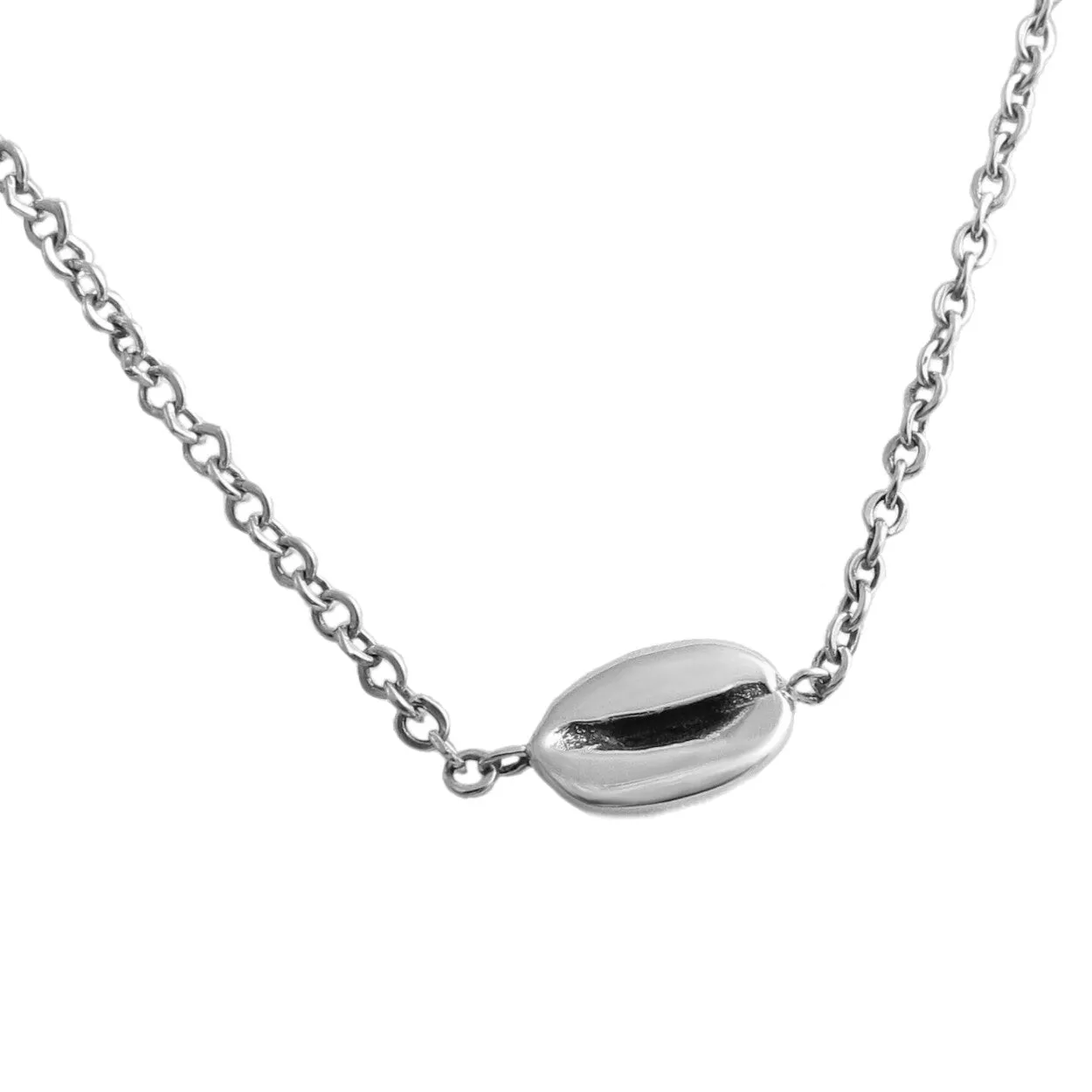 Coffee Lover 925 Sterling Silver Cocoa Bean Bracelet