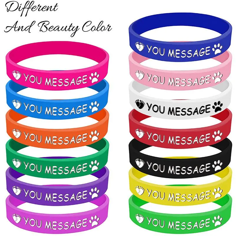 Custom Rubber Bracelets, Custom Silicone Bracelets