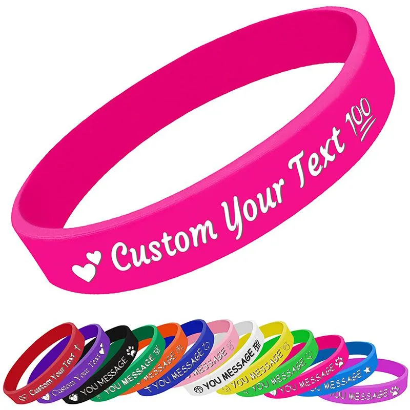 Custom Rubber Bracelets, Custom Silicone Bracelets