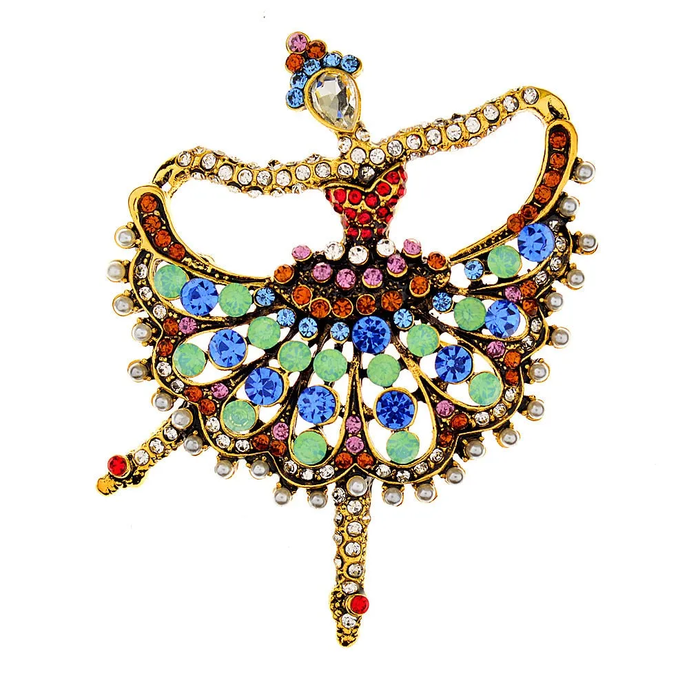Cute Dance Girl Brooches For Women