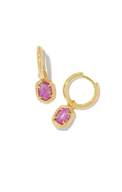 Daphne Framed Huggie Earrings