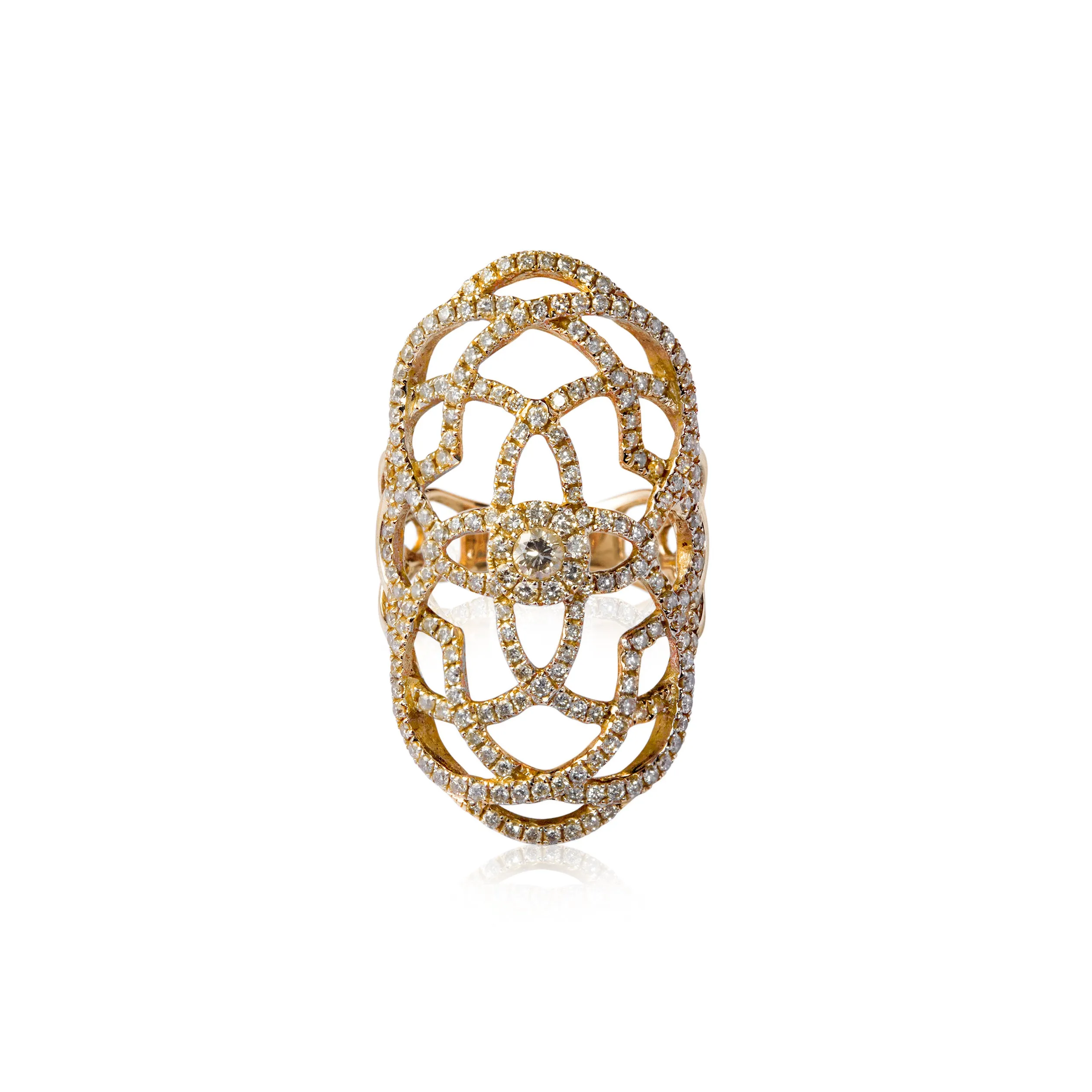 Diamond Flower Ring