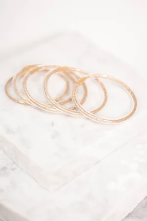 Don't Be Jealous Gold Bangle Bracelets