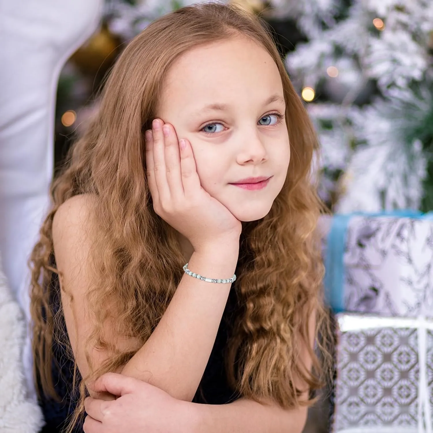 Easter Gift for Kids - Communion Baptism Confirmation First Penance Gifts for Girls - Cross Charm Bracelets Christian Jewelry for Girls Daughter Granddaughter