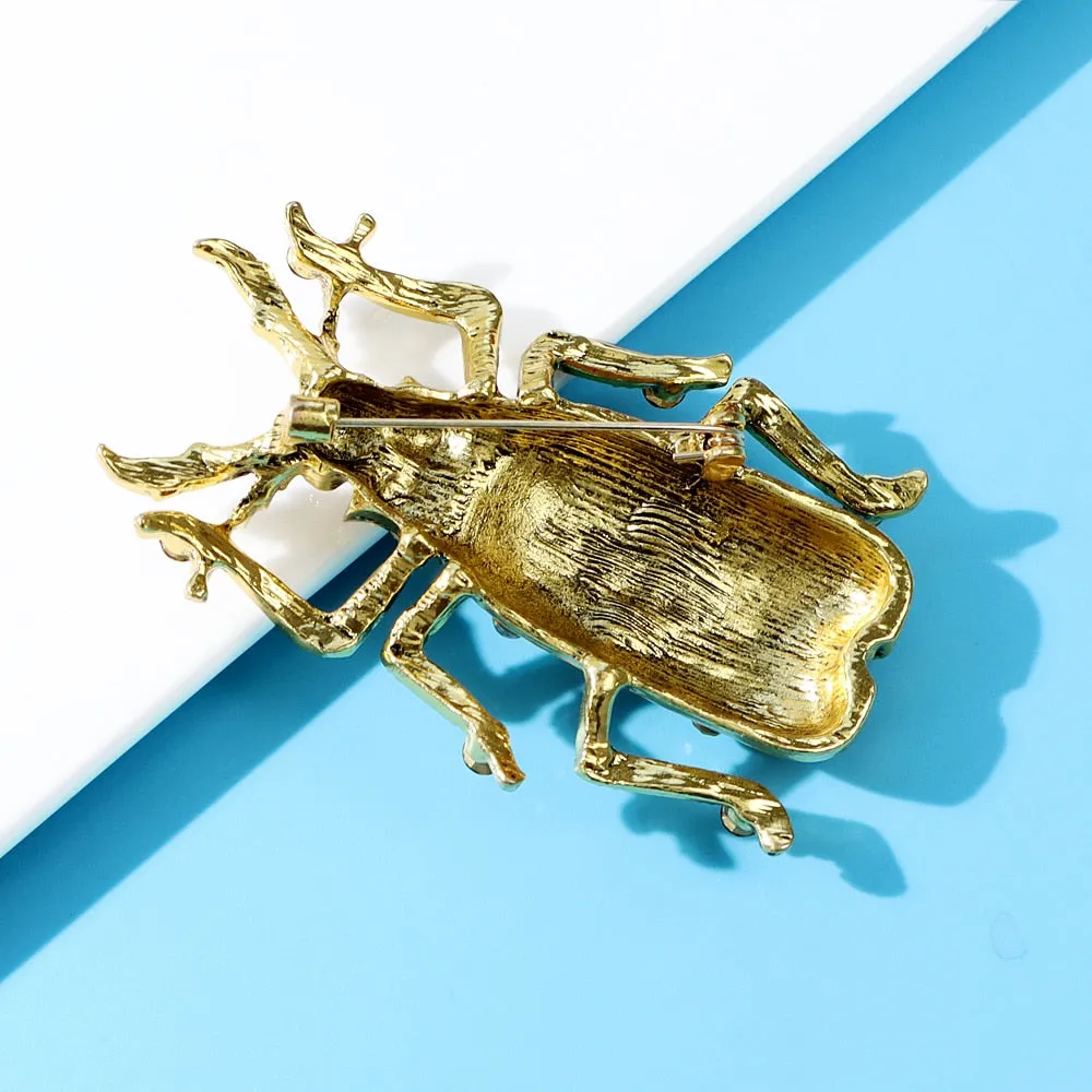 Enamel Bug Beetle Brooches For Women Summer Fashion Pin Jewelry