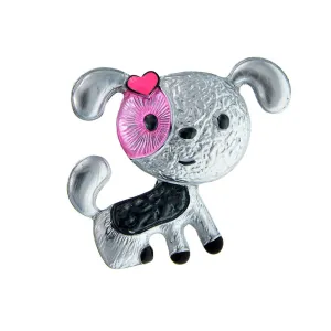 Enamel Dog Brooch Cute Puppy Brooches For Women