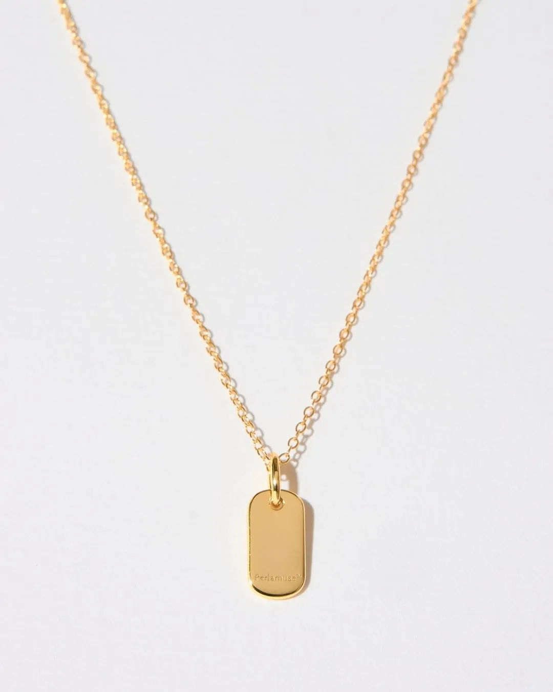 ENGRAVED CABLE CHARM NECKLACE