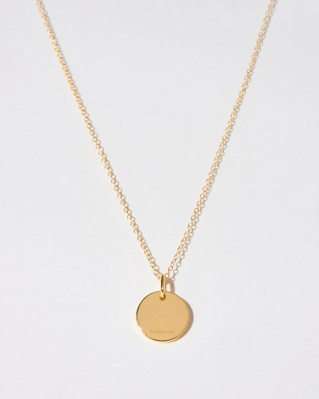 ENGRAVED CABLE CHARM NECKLACE