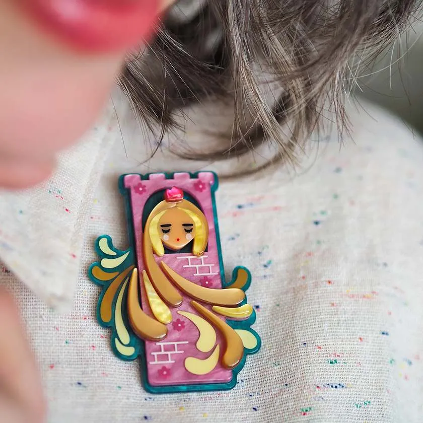 Erstwilder Let Your Hair Down Brooch