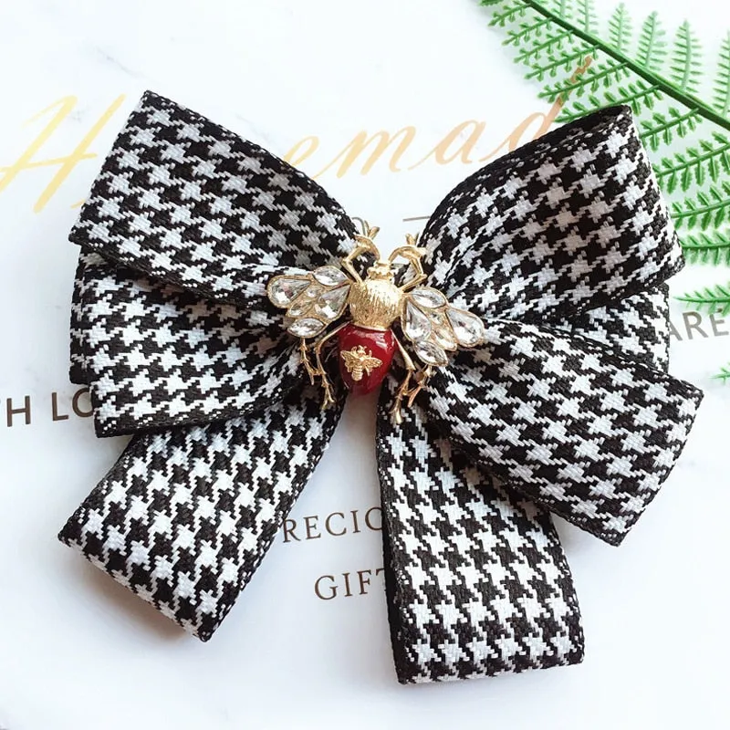Fashion New School Style Girl Ribbon Brooch