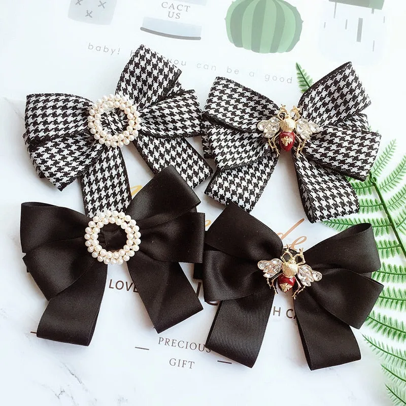 Fashion New School Style Girl Ribbon Brooch
