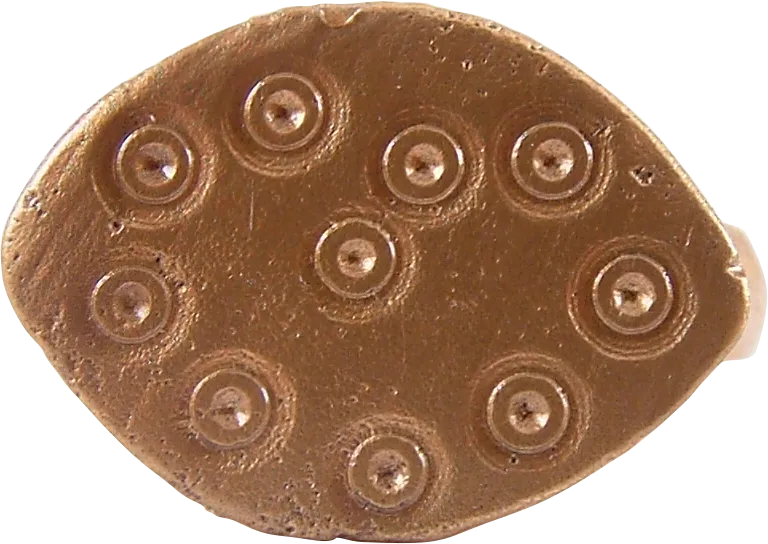 FINE ANGLO SAXON RING, 7TH-10TH CENTURY AD, SIZE 7 1/2-7 3/4