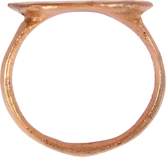 FINE ANGLO SAXON RING, 7TH-10TH CENTURY AD, SIZE 7 1/2-7 3/4