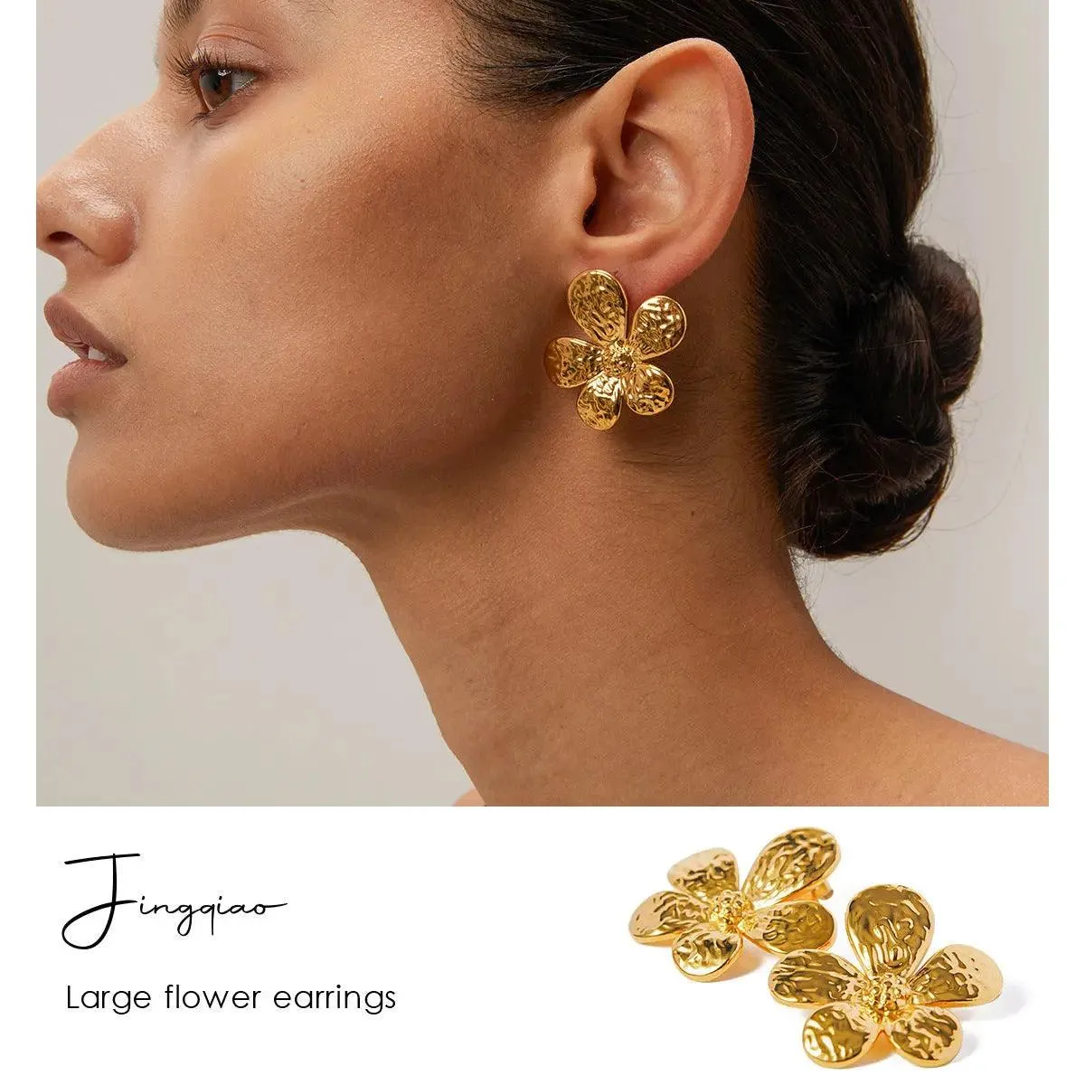 French Tulip Retro Flower Earrings
