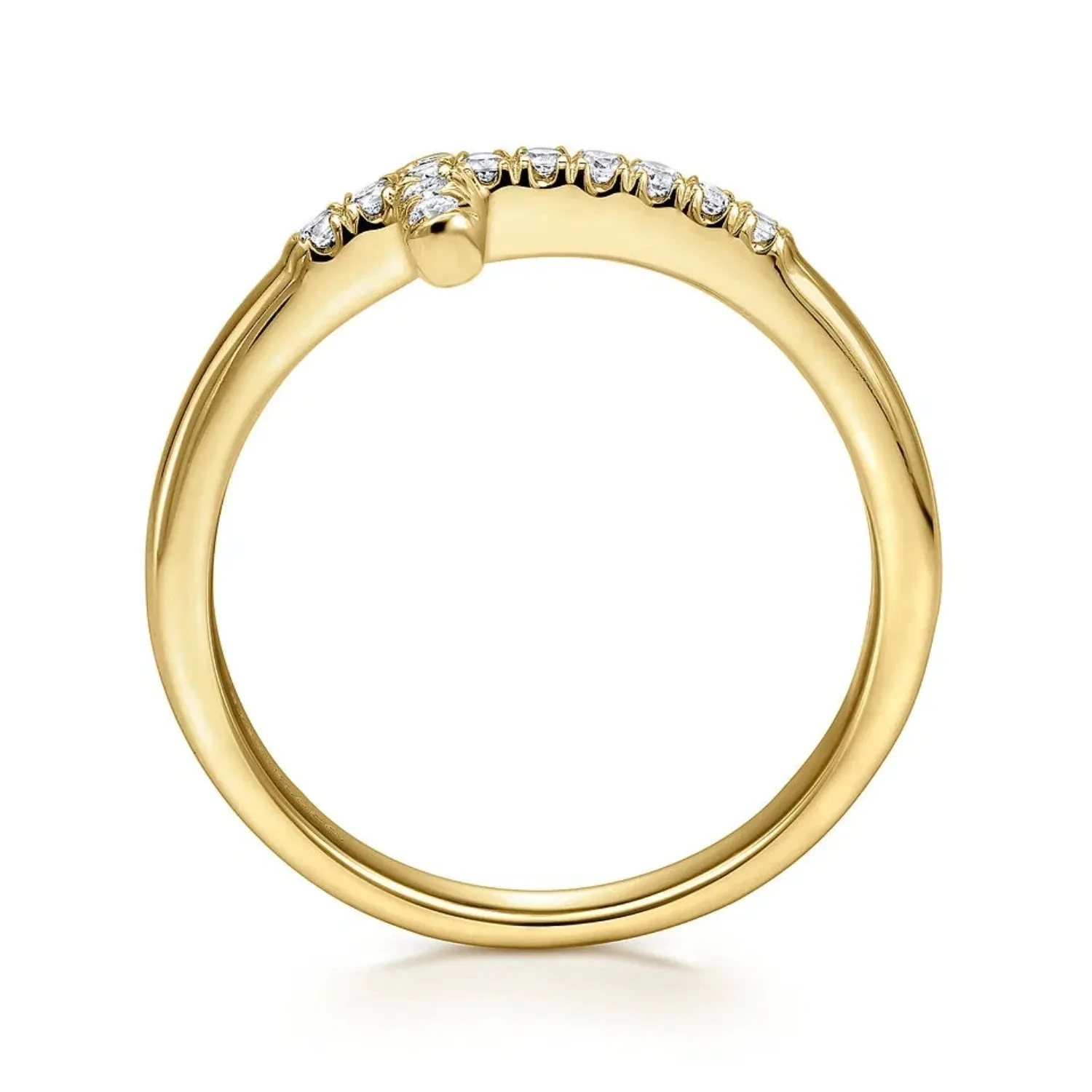 Gabriel & Co. Sideways Diamond Cross Ring